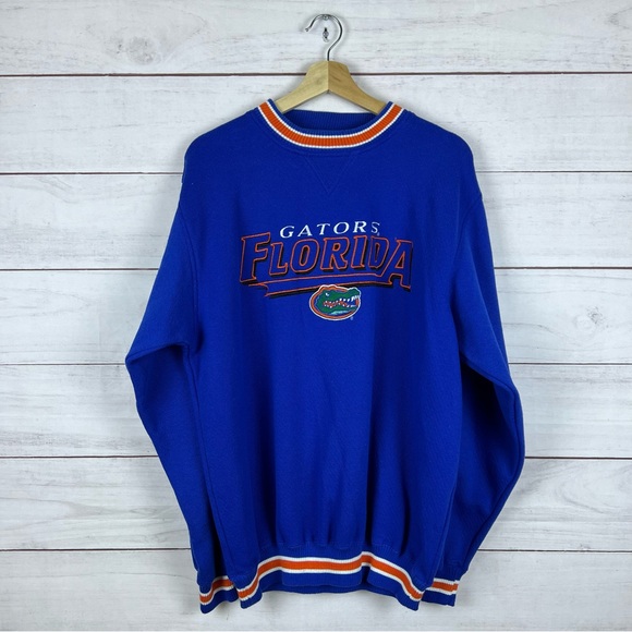 Vintage Florida Gators Logo Athletic Embroidered Pullover Sweatshirt Large - Picture 1 of 6